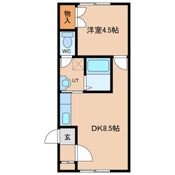 リラコートＡの物件間取画像